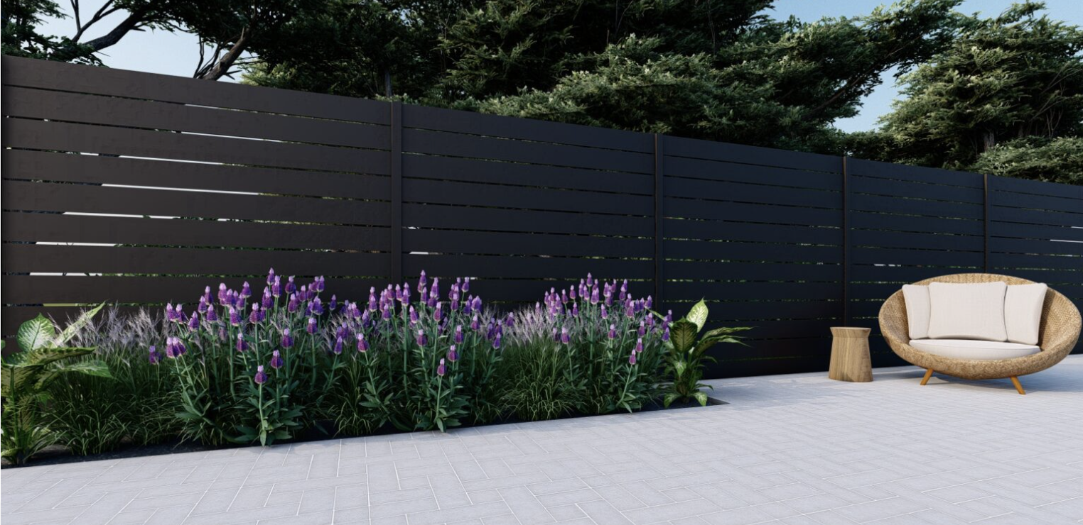 Alumission Zone Zero compliant aluminum fence panels